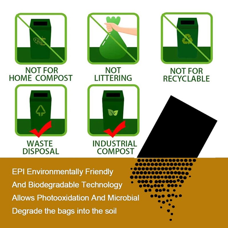 Design Biodegradable Pet Waste Bag Roll Black Accessories - 5