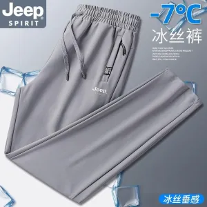 Design Jeep Spirit Ice Silk Pants Gray Pants
