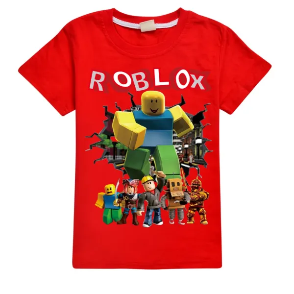 Design Roblox Character Collage Gray T-Shirt T-Shirts - 5