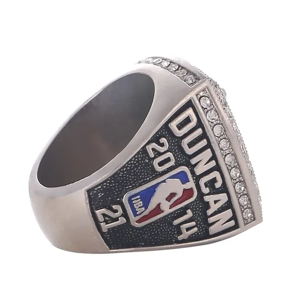 NBA San Antonio Spurs 2007 Championship Ring Silver Crystal Jewelry - 5
