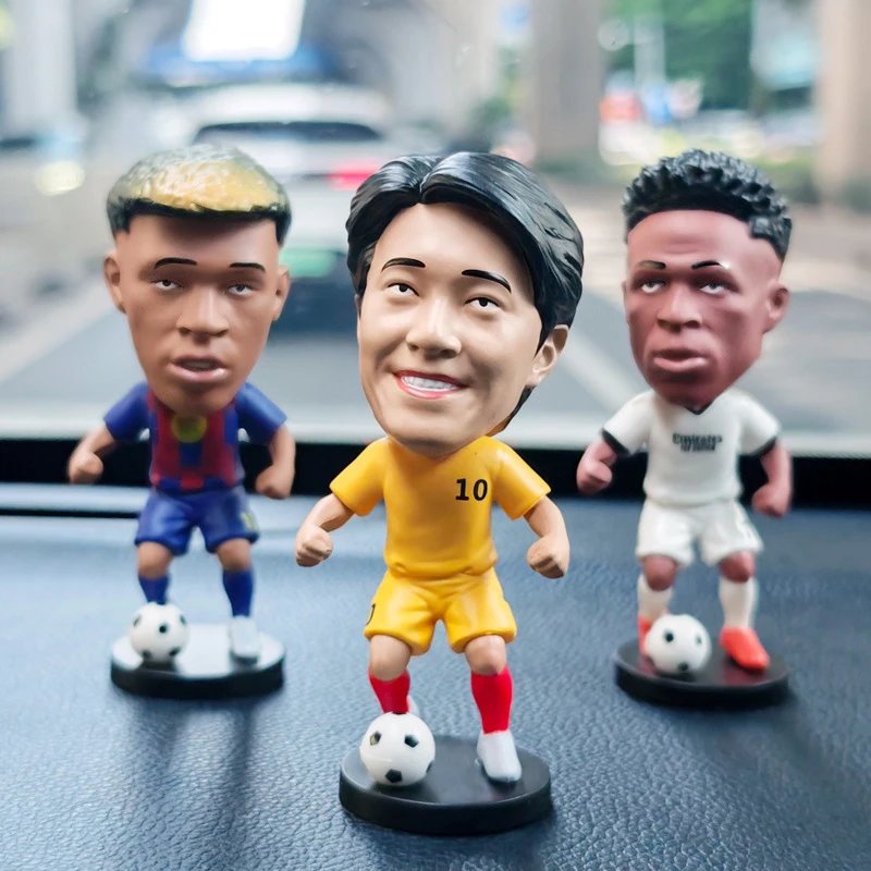 CBF Ronaldinho Bobblehead Figure Yellow / Blue Collectible Accessories - 2