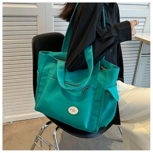 Design Good Luck! Tote Bag Beige Handbag Tote Bag - 16