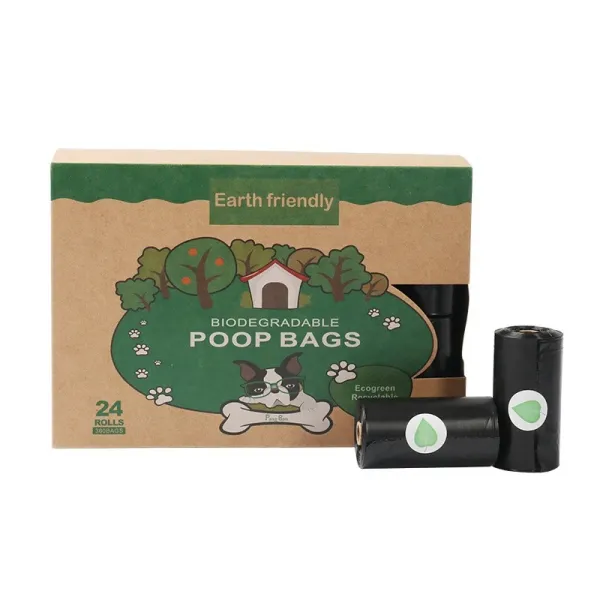 Design EcoGreen Biodegradable Poop Bags Black Bags - 1
