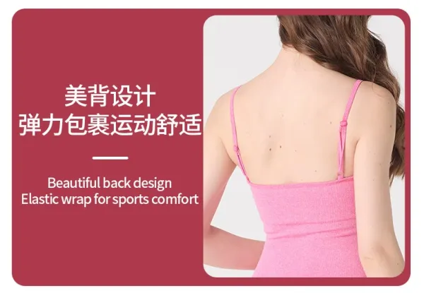 Design Ribbed Bodysuit Pink Activewear - 7