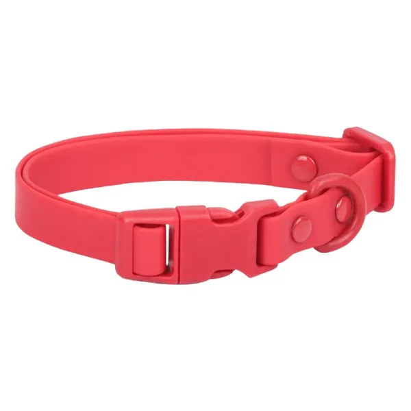 Design Silicone Pet Collar Red Accessories - 1