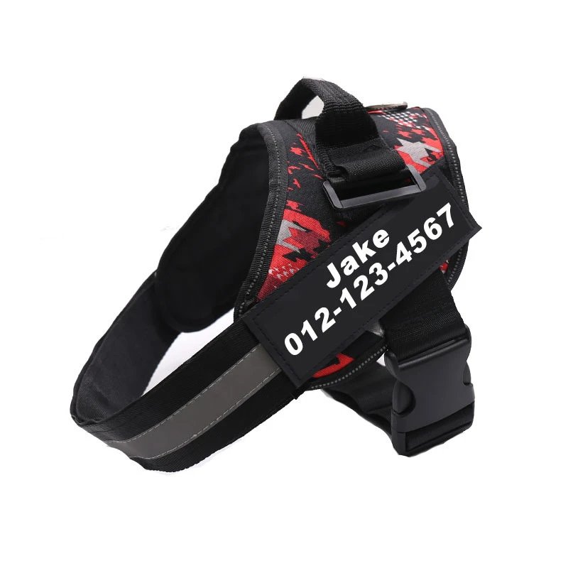 Design Custom American Flag Dog Harness with Personalized ID Tag Accessories - 19