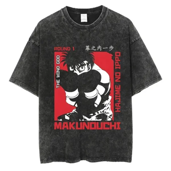 Design Makunouchi Hajime No Ippo Round 1 Graphic T-Shirt - 1