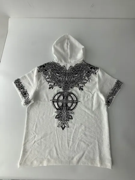 Design Tree of Life Hooded Tee Army Green Hoodie - 38