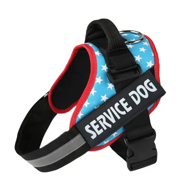 Design Custom American Flag Dog Harness with Personalized ID Tag Accessories - 15