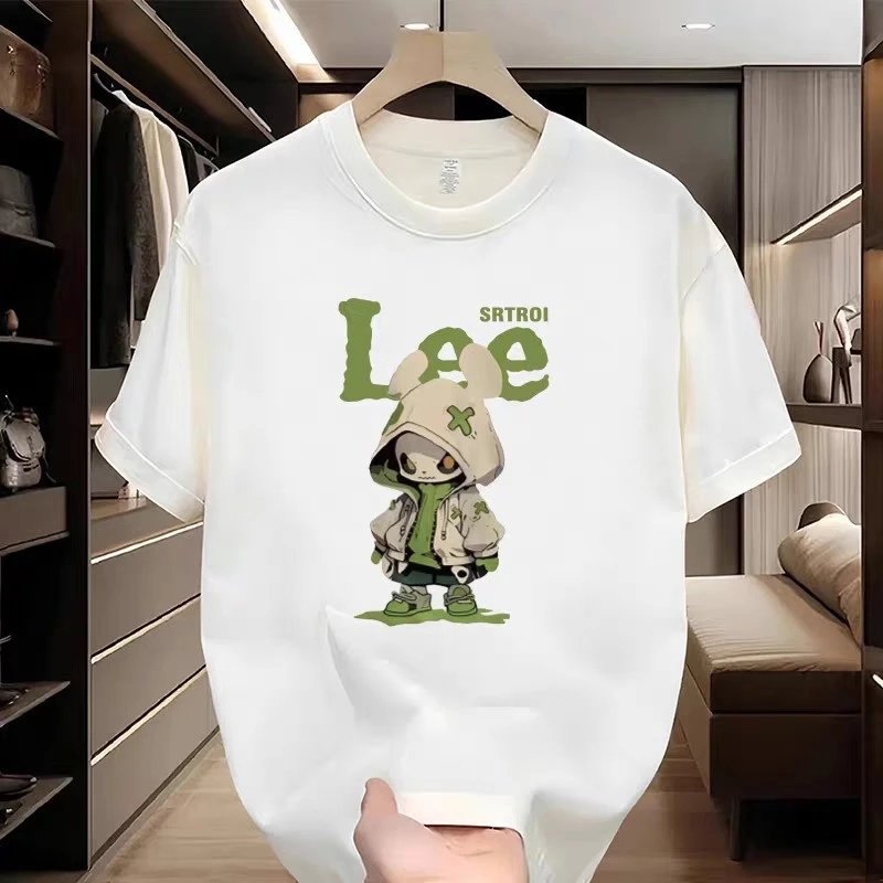 Design Lee x SRTRIO Graphic Print White T-Shirt T-Shirts - 9