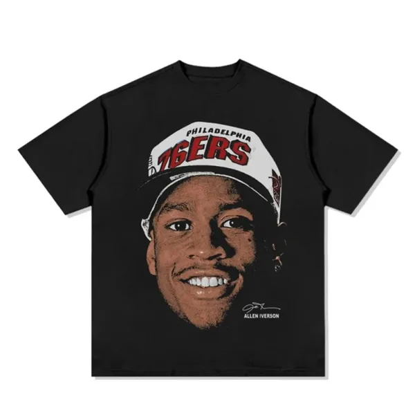 Design Anthony Carter Portrait Black T-Shirt - 4