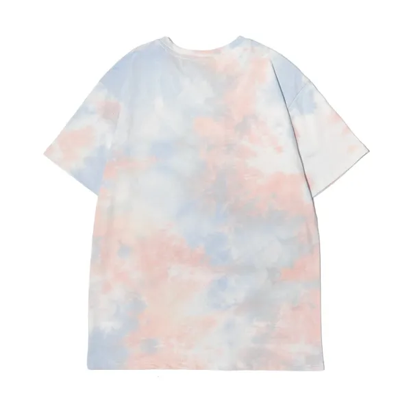 Design Abstract Brushstroke Print Black T-Shirt - 25