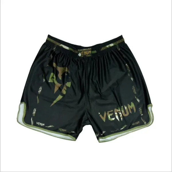 UFC x Venum Venum Sports Black Satin Muay Thai Shorts - 37