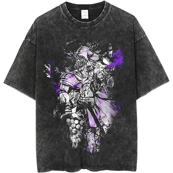 Design JoJo's Bizarre Adventure Acid Wash T-Shirt - 1