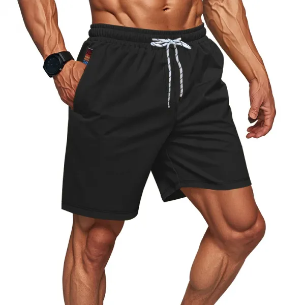 Design Drawstring Waist Shorts Beige Shorts - 6