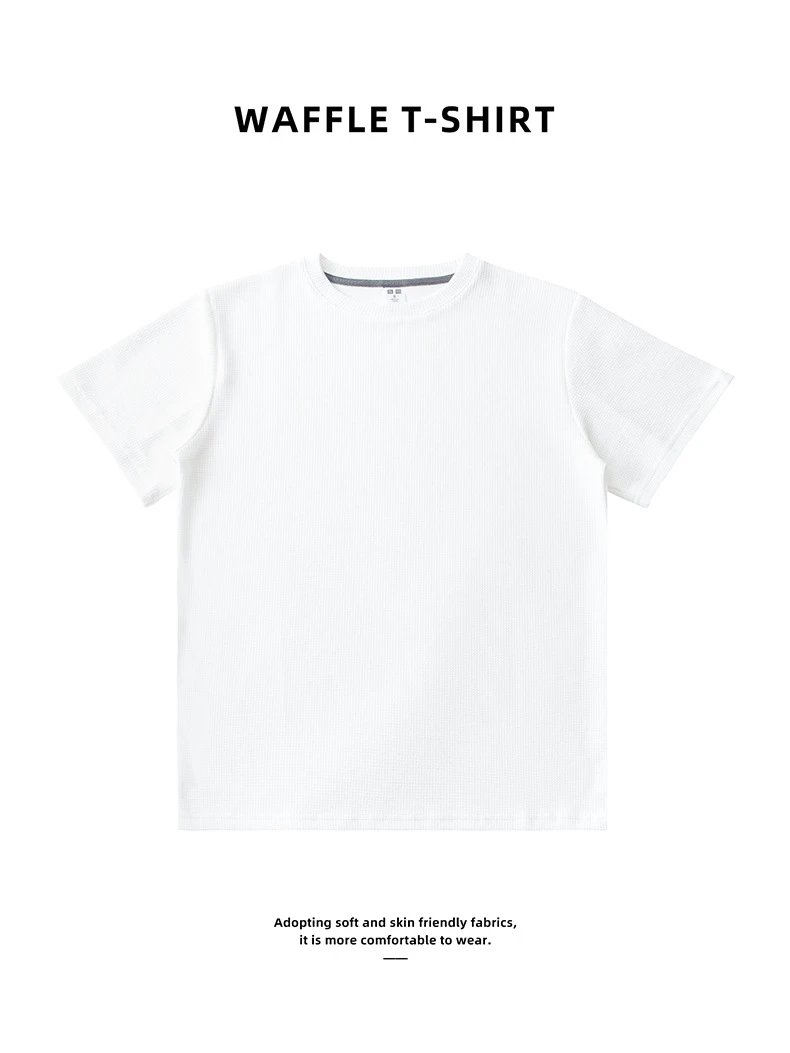 Design Waffle T-Shirt Brown T-Shirts - 2