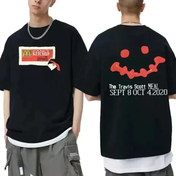 Travis Scott Cactus Jack Graphic Oversized T-Shirt Black - 10