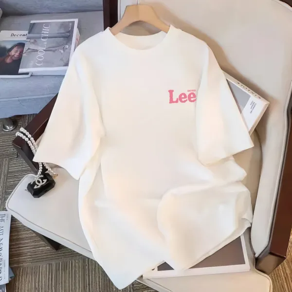 Lee x Disney Stitch Graphic Print Oversized T-Shirt White - 9