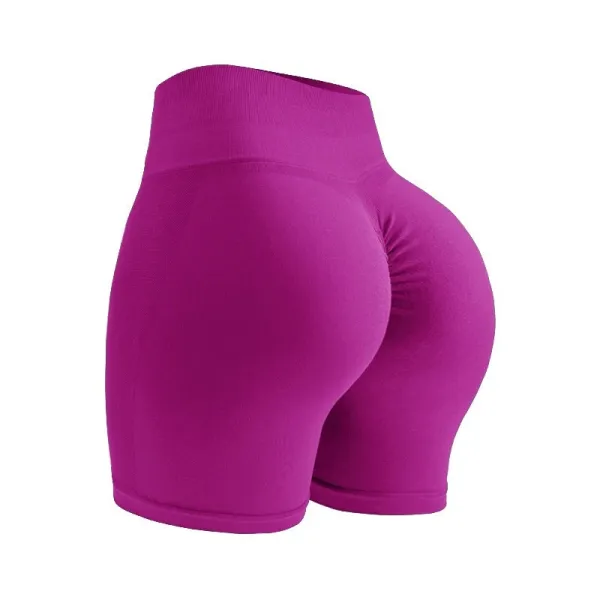 Design High-Waisted Sculpting Shorts Purple - 1