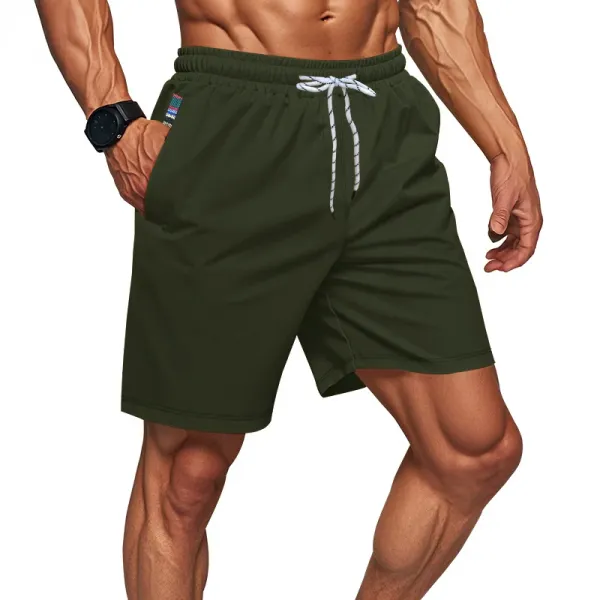 Design Drawstring Waist Shorts Beige Shorts - 27
