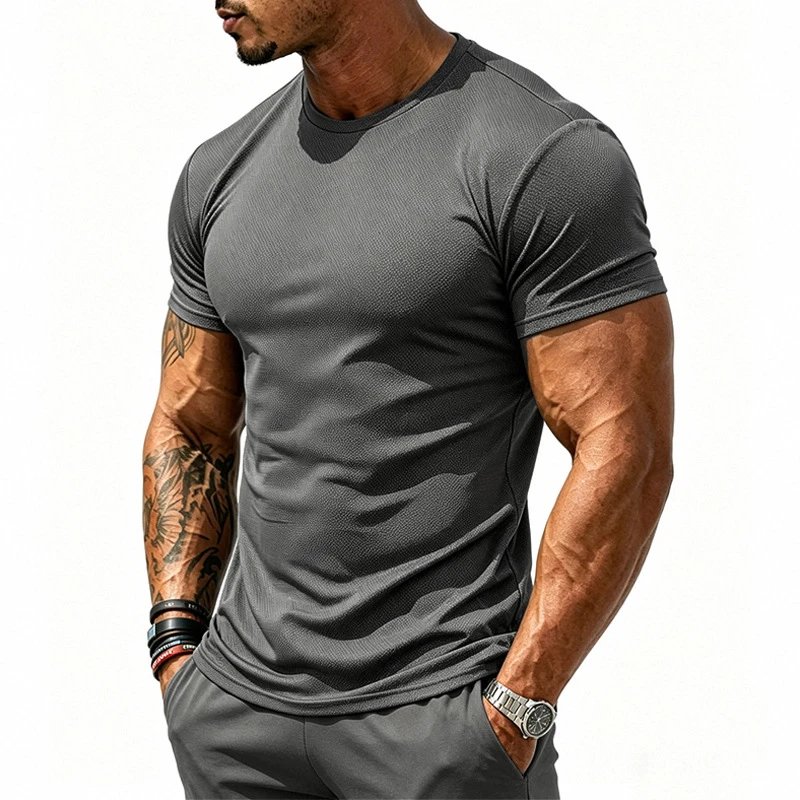 Design Basic Performance Gray T-Shirt - 46