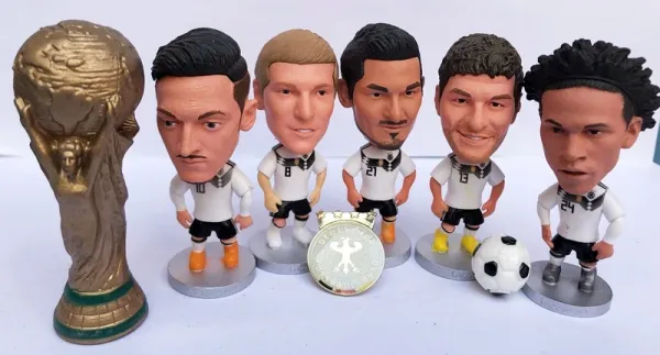 Design Germany National Team 2014 World Cup Champions Bobblehead Set with Trophy and Medal Accessories - 1