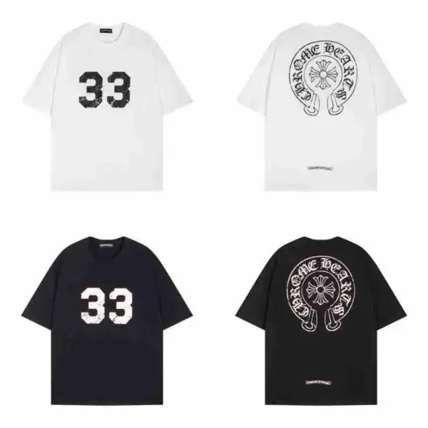 Chrome Hearts Cross Embroidered White T-Shirt - 34