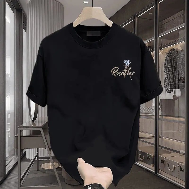Design Rosaofer Flousit Hand Made Store Black Graphic T-Shirt T-Shirts - 3