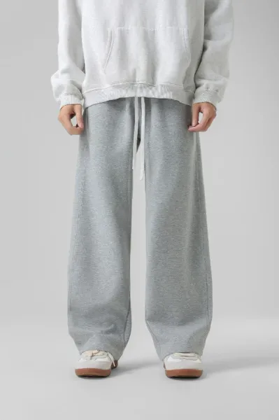 Design Wide-Leg Sweatpants Gray - 1