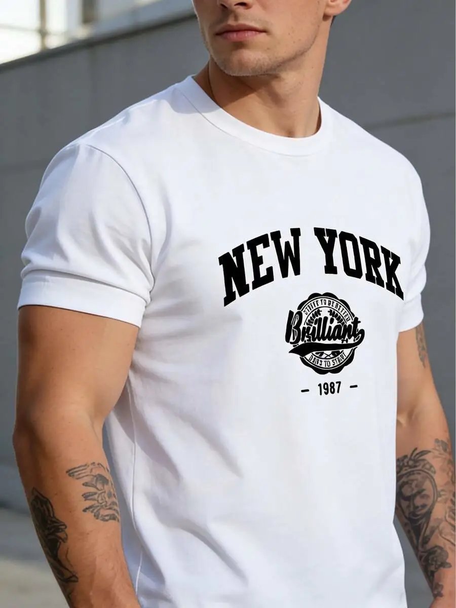Design New York Brilliant 1987 Graphic T-Shirt White - 8