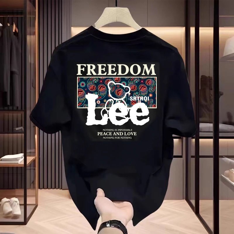 Lee Freedom Graphic Print Black T-Shirt - 7