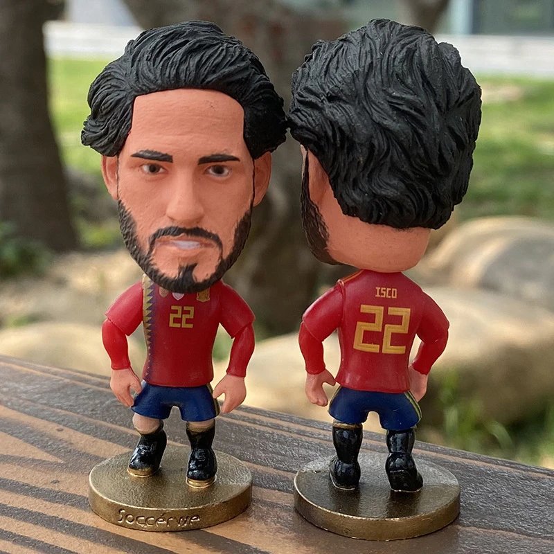 Design Soccervwo Virgil van Dijk Orange Jersey Bobblehead Figure Accessories - 9