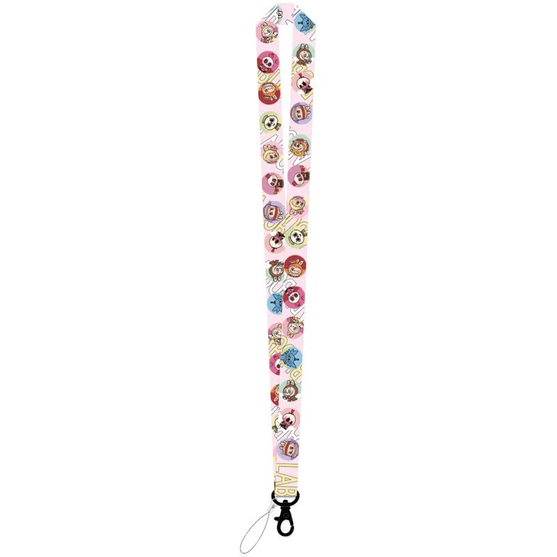 Design Lanyard with Cartoon Print Multicolor Neck Strap Accessories - 14