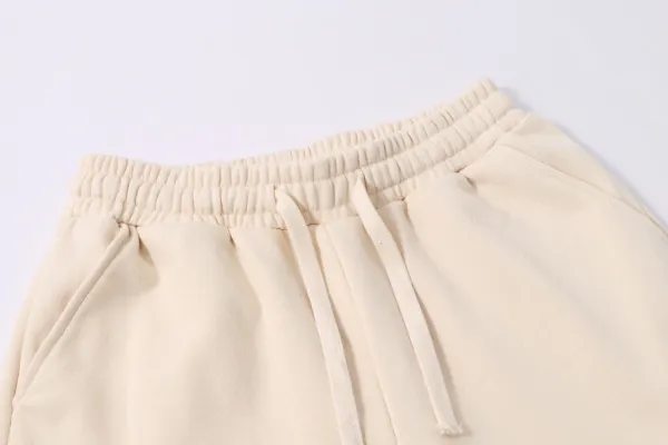 MM6 Maison Margiela Number Print Drawstring Shorts Beige - 6