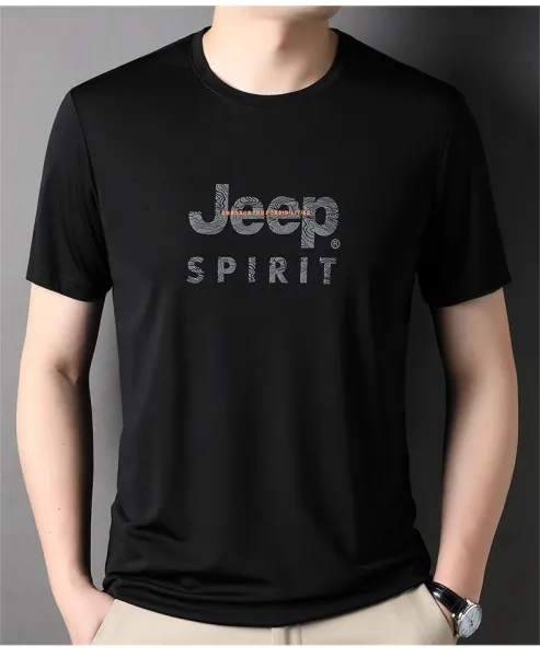 Design Jeep Spirit Graphic Print White T-Shirt T-Shirts - 23