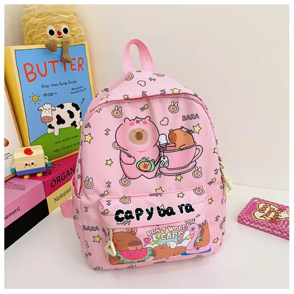 Design Capypara Capybara Print Mini Backpack Blue Mini Backpack - 29