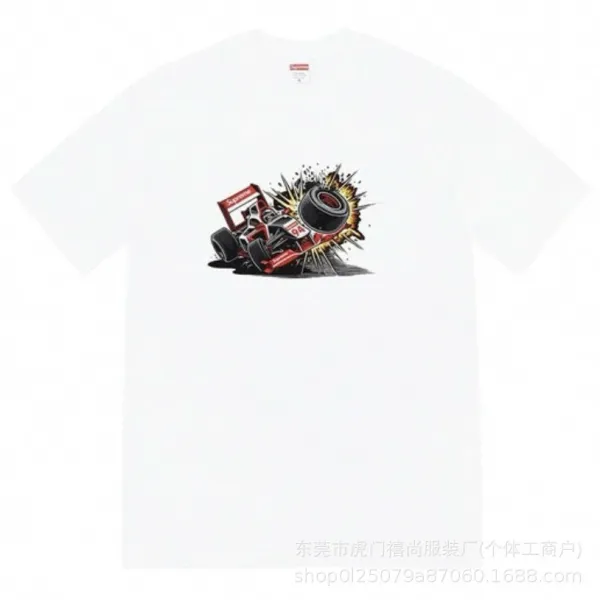 Supreme Formula 1 Crash Graphic T-Shirt White - 47