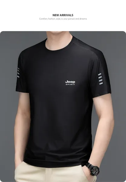 Design Jeep Spirit Light Green Performance T-Shirt T-Shirts - 27