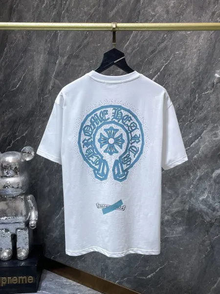 Chrome Hearts Floral Cross Logo White T-Shirt - 24
