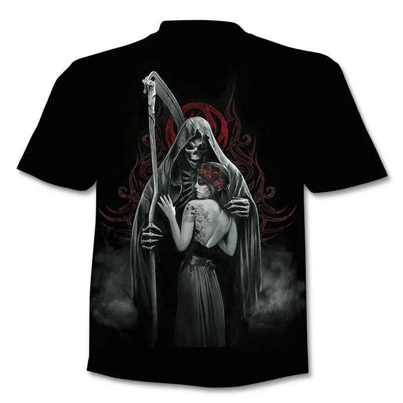 Design Grim Reaper Rocker Black T-Shirt - 28