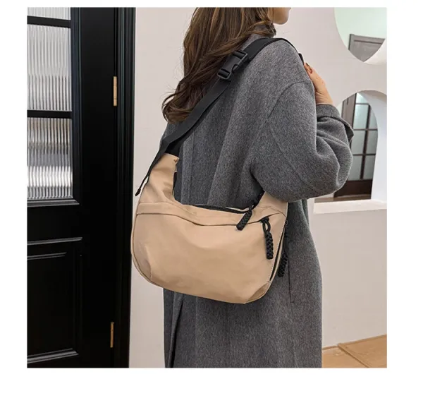 Design Minimalist Black Hobo Crossbody Bag - 21
