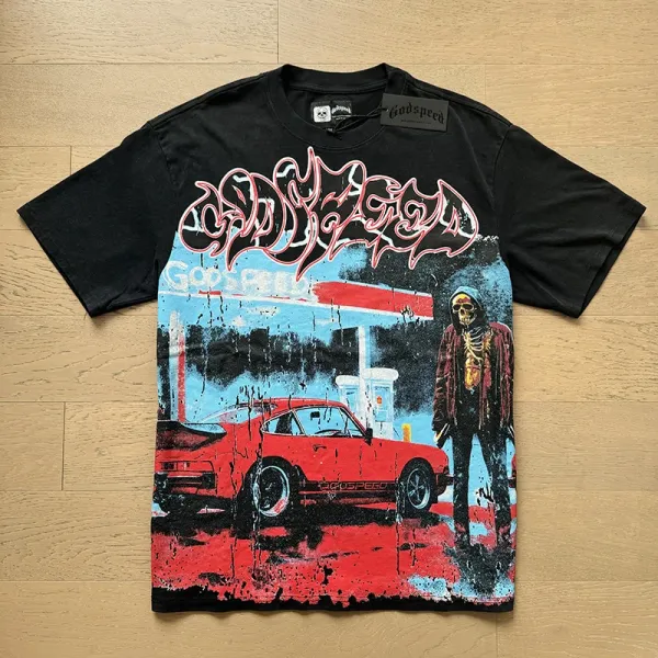 Godspeed Skull Island Graphic T-Shirt Black - 40