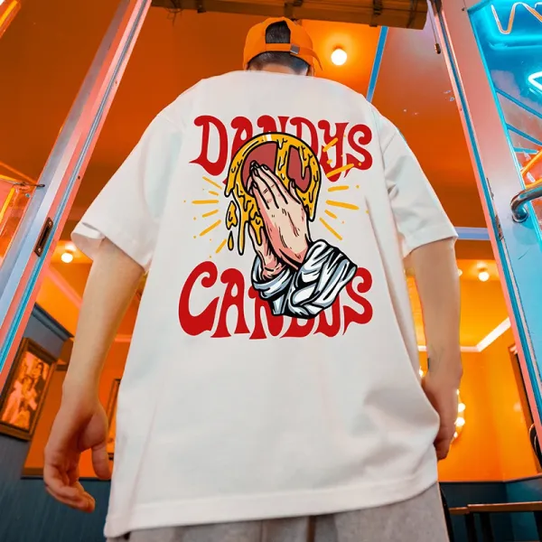 Design Dandys Candys Graphic Print White T-Shirt T-Shirts - 1