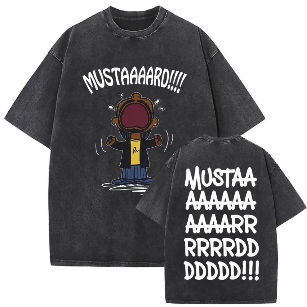 Design Lamar Mustard Bottle Graphic Oversized T-Shirt Black T-Shirts - 49