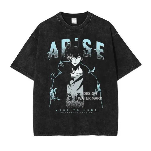 The Anime Collective x Design ARiSE Washed Black Graphic T-Shirt - 1