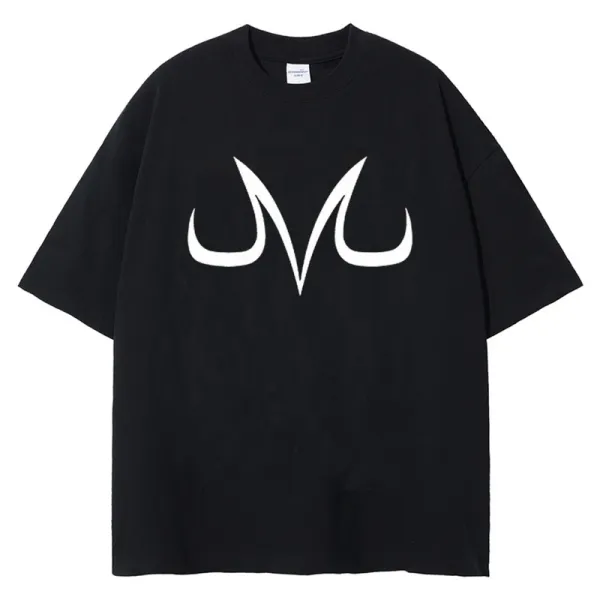 Design M Logo Oversized Black T-Shirt - 1