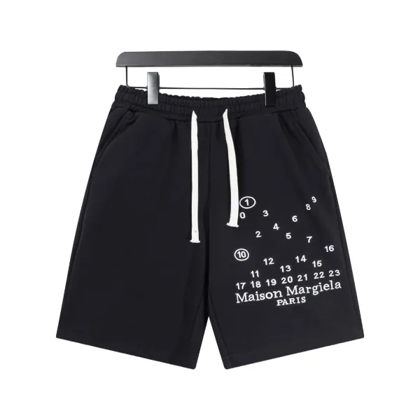 Maison Margiela Numbered Logo Shorts Black - 14