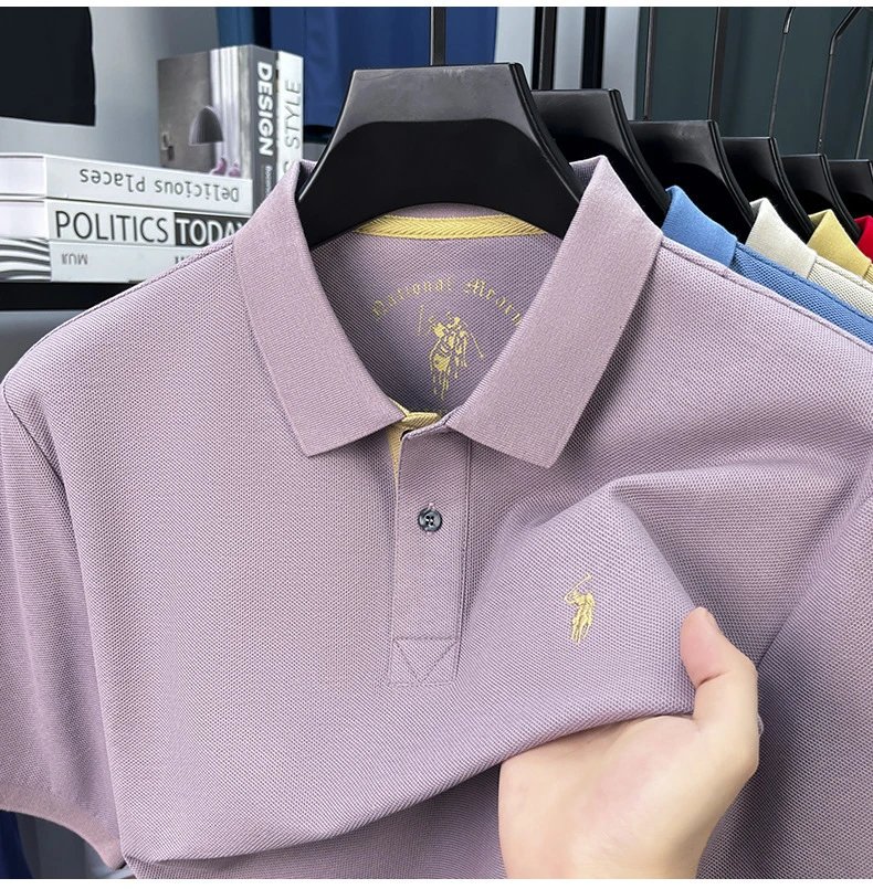 Polo Ralph Lauren Classic Fit Polo Black with Gold Pony Logo Tops Polo - 20