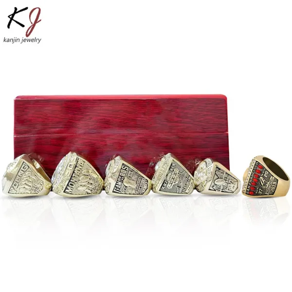 Design San Francisco 49ers Championship Rings Collection Gold Red Black Jewelry Set Jewelry - 6