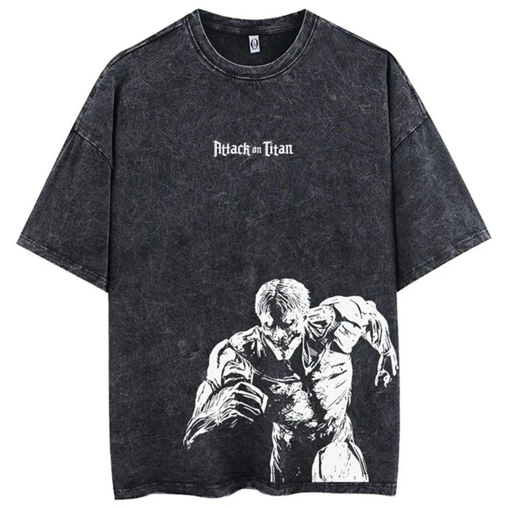 Design Vintage Sketch Print Beige Oversized T-Shirt - 4